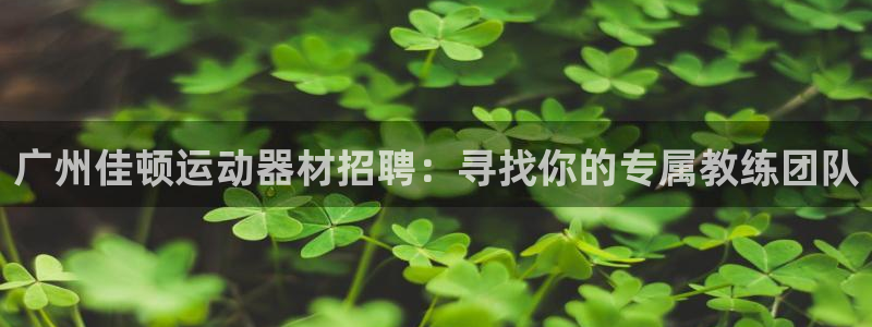 征途国际平台注册要钱吗是真的吗：广州佳顿运动器材招聘：寻找你