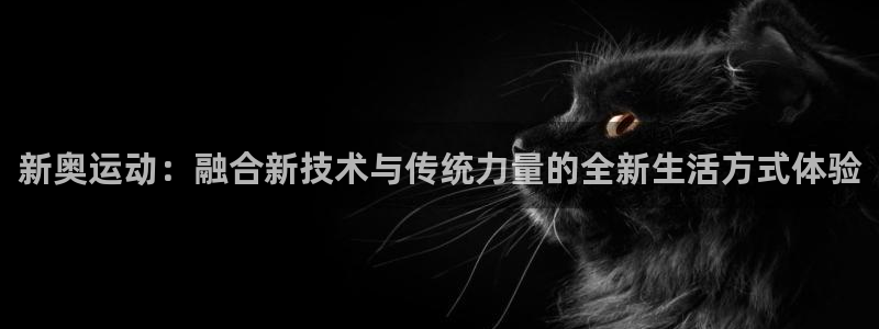 德国征途国际集团：新奥运动：融合新技术与传统力量的全新生活方